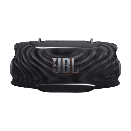 JBL Xtreme 5 - Black - Portable waterproof speaker with massive legendary JBL sound, ambient edge lighting, and a convenient shoulder strap - Front
