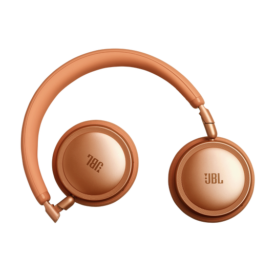 JBL Live 680NC - Orange - Wireless on-ear Noise Cancelling headphones - Left