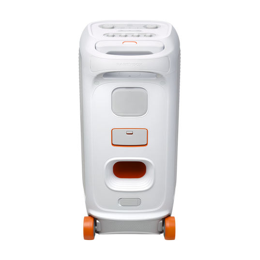 JBL PartyBox Stage 320 - White - Portable party speaker with wheels - Back
