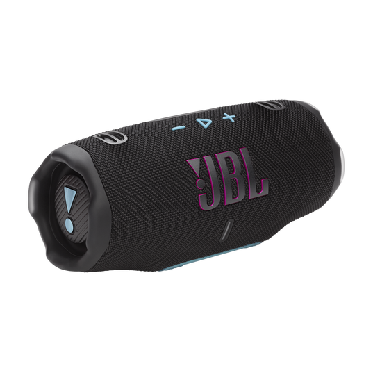 JBL Charge 6 - Black and Orange - Portable waterproof and drop-proof Bluetooth speaker - Hero