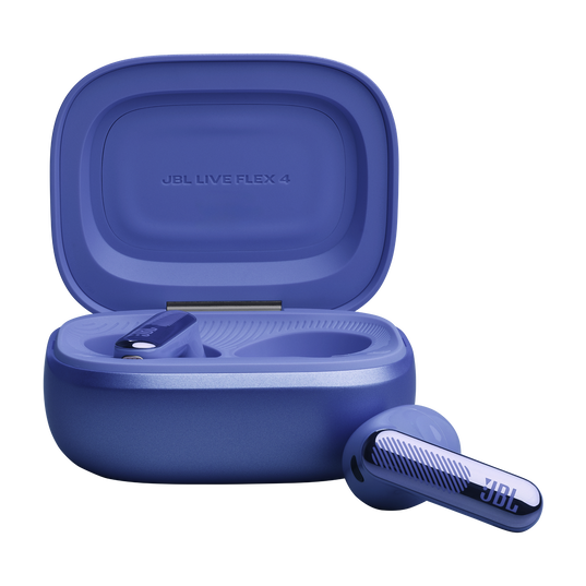 JBL Live Flex 4 - Blue - True wireless Noise Cancelling earbuds - Bottom