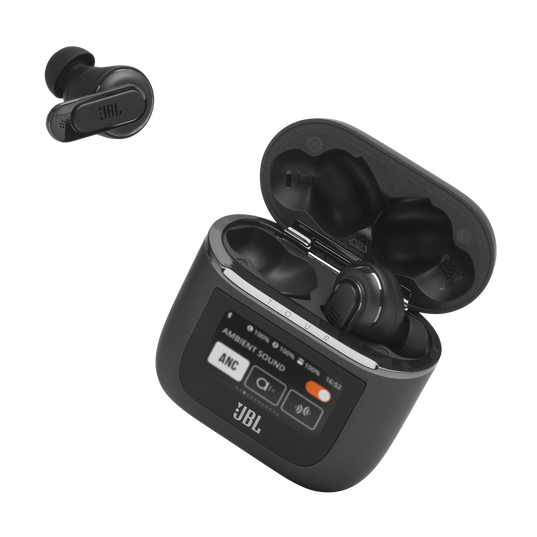 JBL Tour Pro 2 - Black - True wireless Noise Cancelling earbuds - Detailshot 4