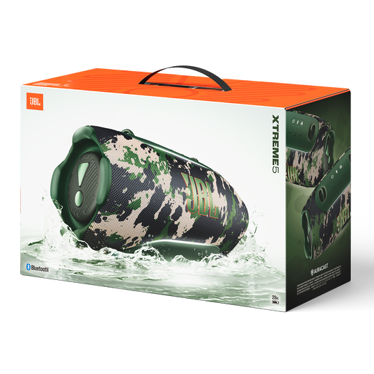 JBL Xtreme 5 - Squad - Portable waterproof speaker with massive legendary JBL sound, ambient edge lighting, and a convenient shoulder strap - Detailshot 15
