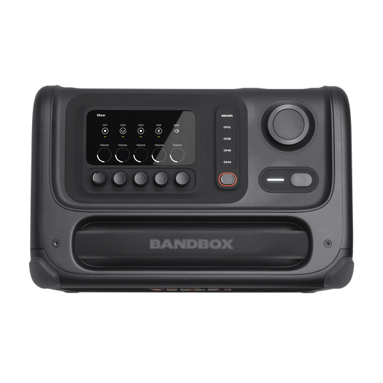 JBL BandBox Trio - Black - Portable AI-powered practice amp and speaker - Top