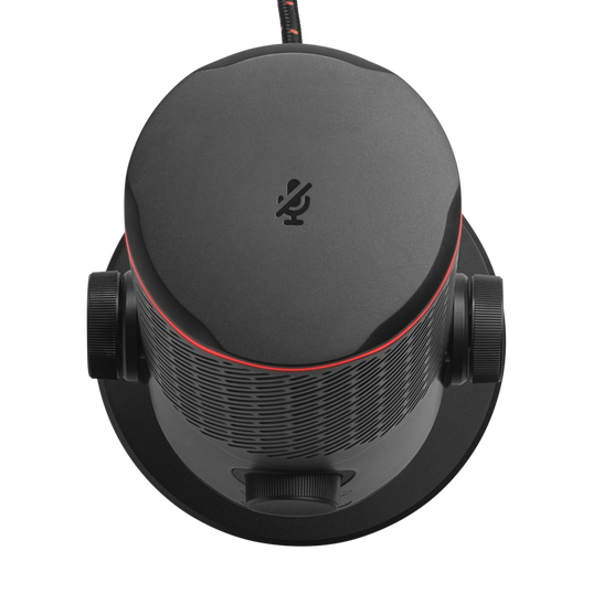 JBL Quantum Stream Studio - Chrome - Quad pattern premium USB microphone for streaming, recording and gaming - Detailshot 3