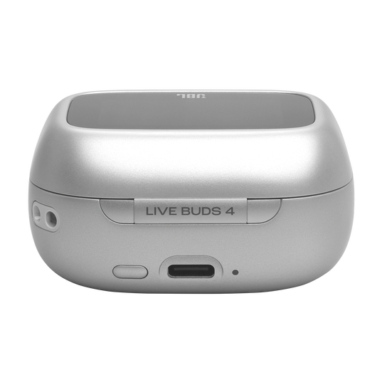 JBL Live Buds 4 - Silver - True wireless Noise Cancelling earbuds - Detailshot 2