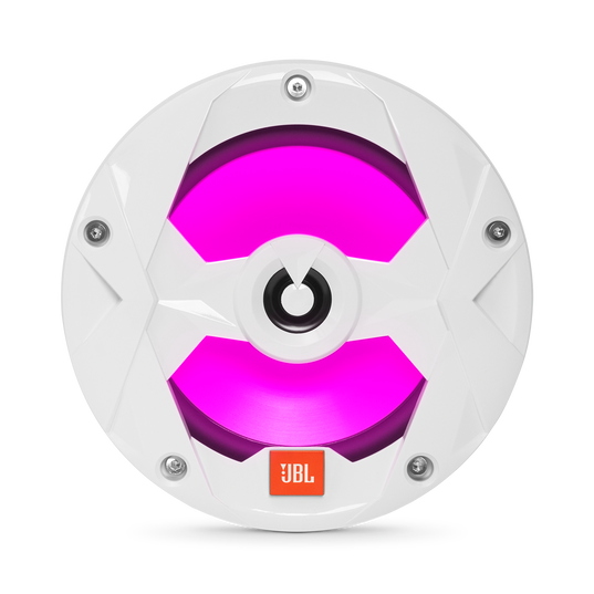 Club Marine MS65LW - White Gloss - 6-1/2" (160mm) two-way marine audio speaker with RGB lighting – White - Detailshot 2