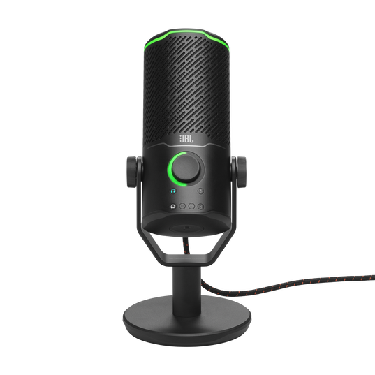 JBL Quantum Stream Studio - Chrome - Quad pattern premium USB microphone for streaming, recording and gaming - Detailshot 1
