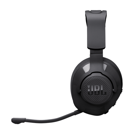 JBL Quantum 360 Wireless - Black - Wireless over-ear gaming headset with surround sound and detachable mic - Left