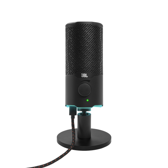 JBL Quantum Stream - Black - Dual pattern premium USB microphone for streaming, recording and gaming - Hero