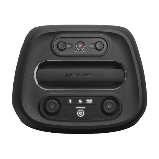 JBL PartyBox Encore 2 Plus - Black - Portable party speaker with real-time AI vocal removal and two wireless mics - Top