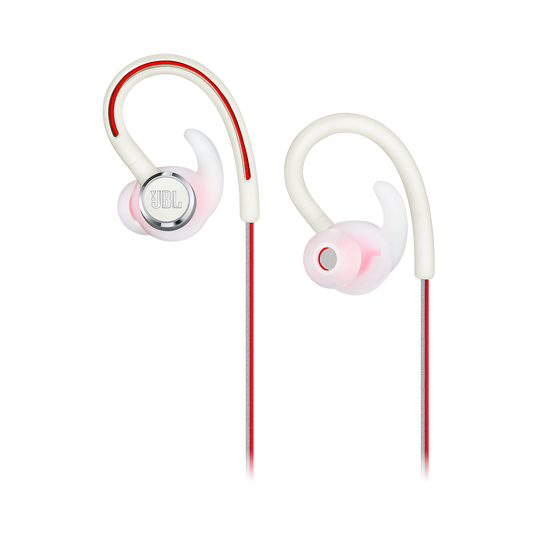 JBL Reflect Contour 2 - White - Secure fit Wireless Sport Headphones - Detailshot 2