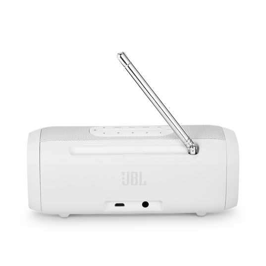 JBL Tuner FM - White - Portable Bluetooth Speaker with FM radio - Back