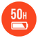 Up to 50 hours of Battery Life with ANC off
