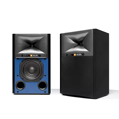 Harman luxury audio packs  75 years of acoustic excellence into new compact jbl 4309 studio monitor series bookshelf loudspeakers
