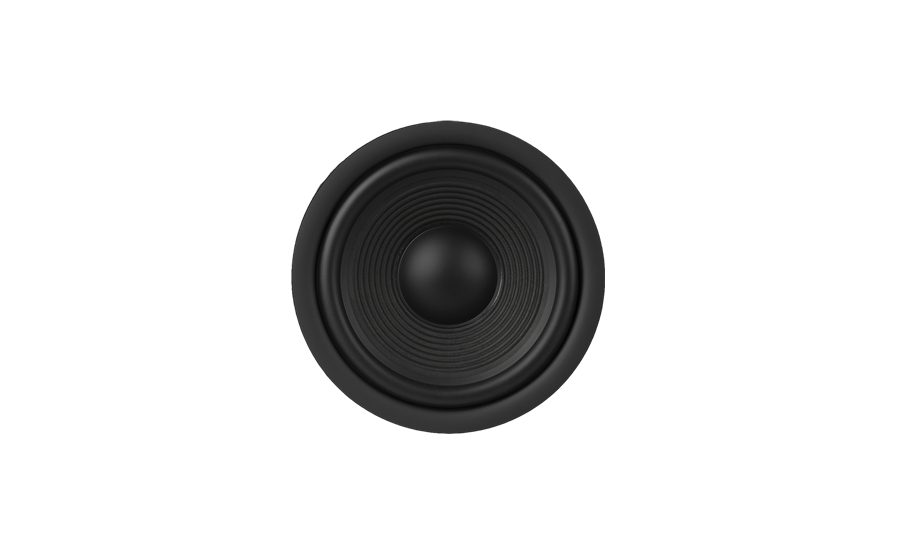 Dual 8-inch (200mm) Polycellulose Ribbed Cone Woofers