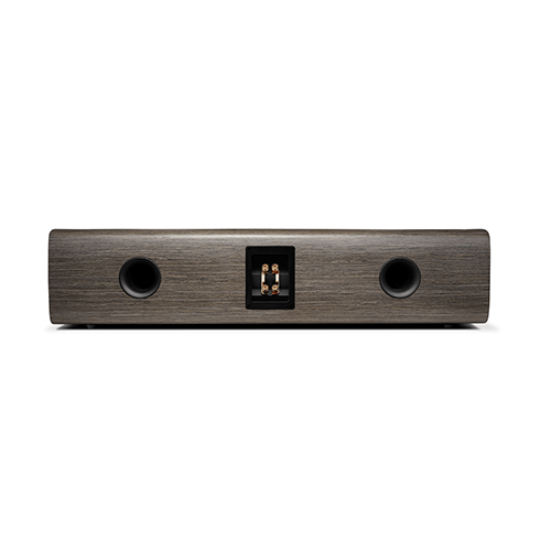 Dual rear-firing, computer-optimized flared ports.