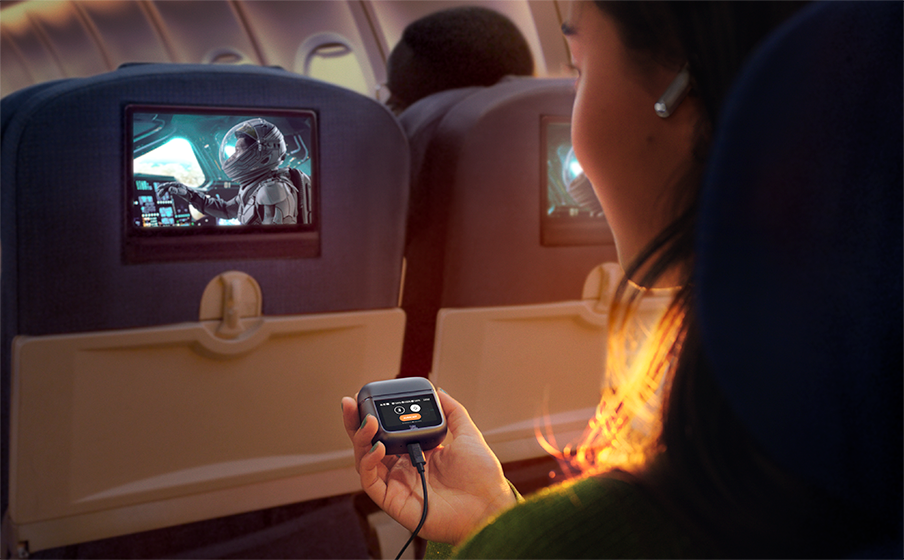 Use the Smart Charging Case™ for everywhere entertainment