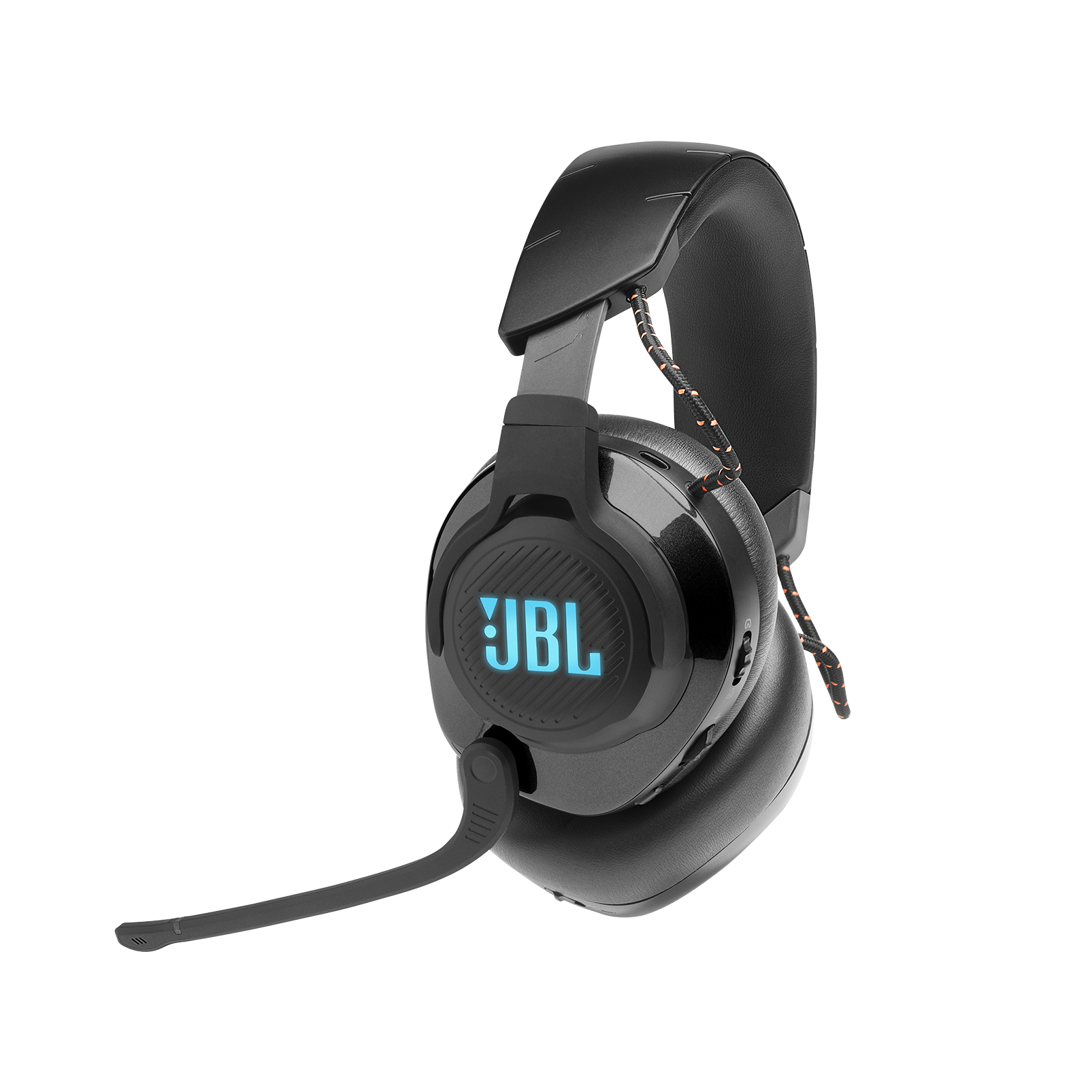 JBL Quantum 600 - Black - Wireless over-ear performance PC gaming headset with surround sound and game-chat balance dial - Hero