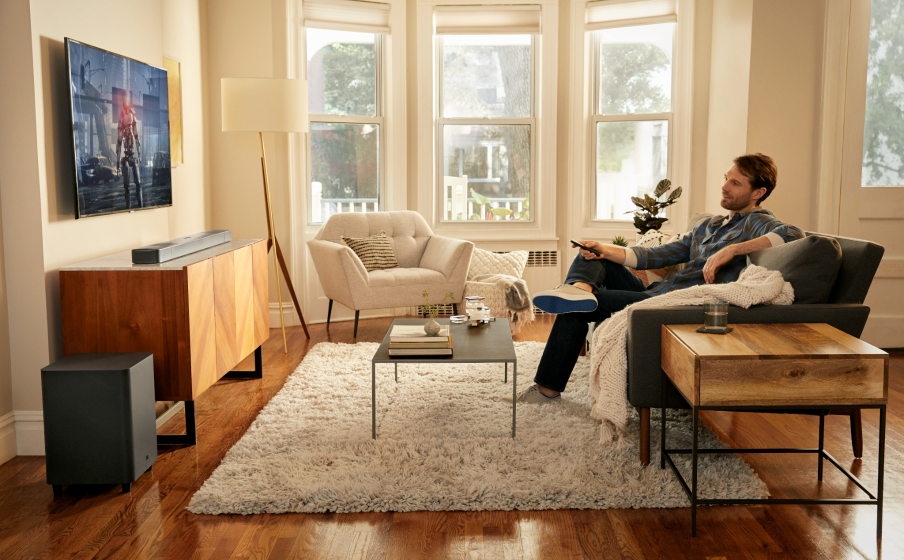 soundbar behind you