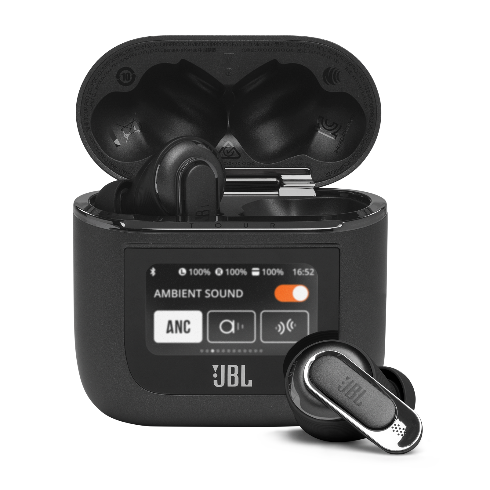 JBL Tour Pro+ TWS JBLTOURPROPTWSBLK ブラック Amazon.com: JBL Tour PRO+ TWS True Wireless Bluetooth Earbuds with