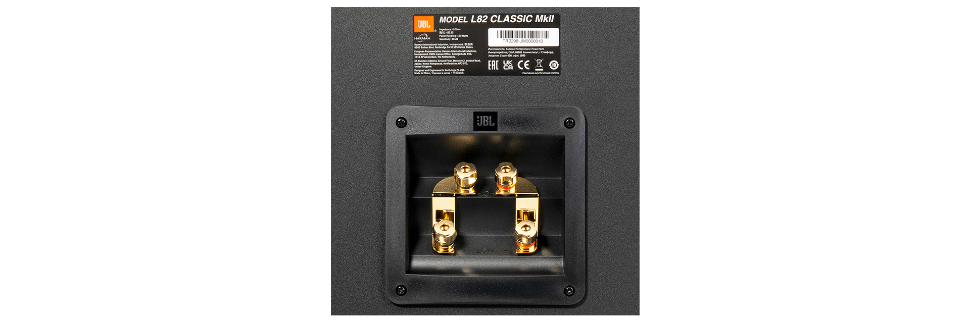Bi-wire / Bi-amp crossover network with dual sets of gold-plated binding posts