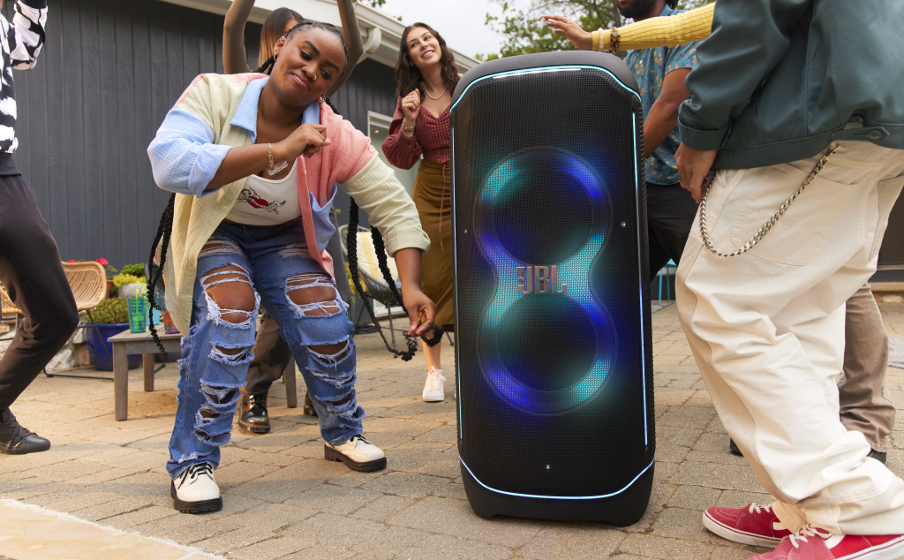 JBL PartyBox Ultimate | Massive party speaker with powerful sound, multi-dimensional lightshow, and splashproof design.